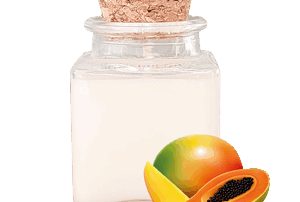 bougie personnalisée mangue papaye