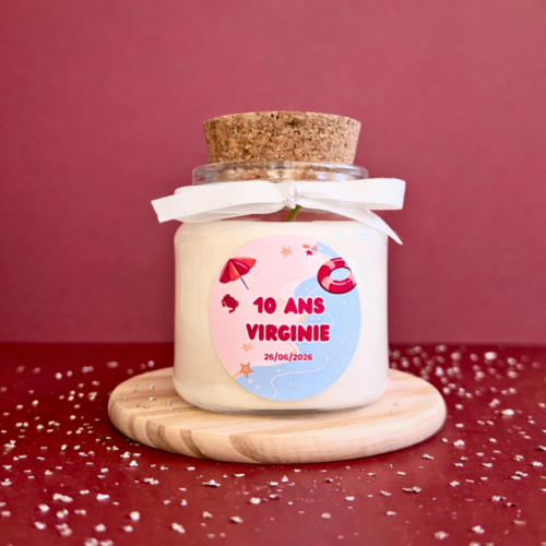 personnalisez votre bougie 140g et offrez un cadeau unique