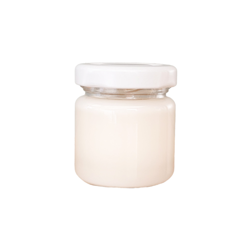 bougie ronde couvercle blanc