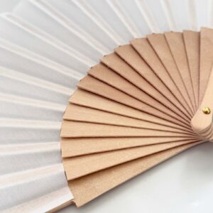 Eventail bois à personnaliser pour mariage