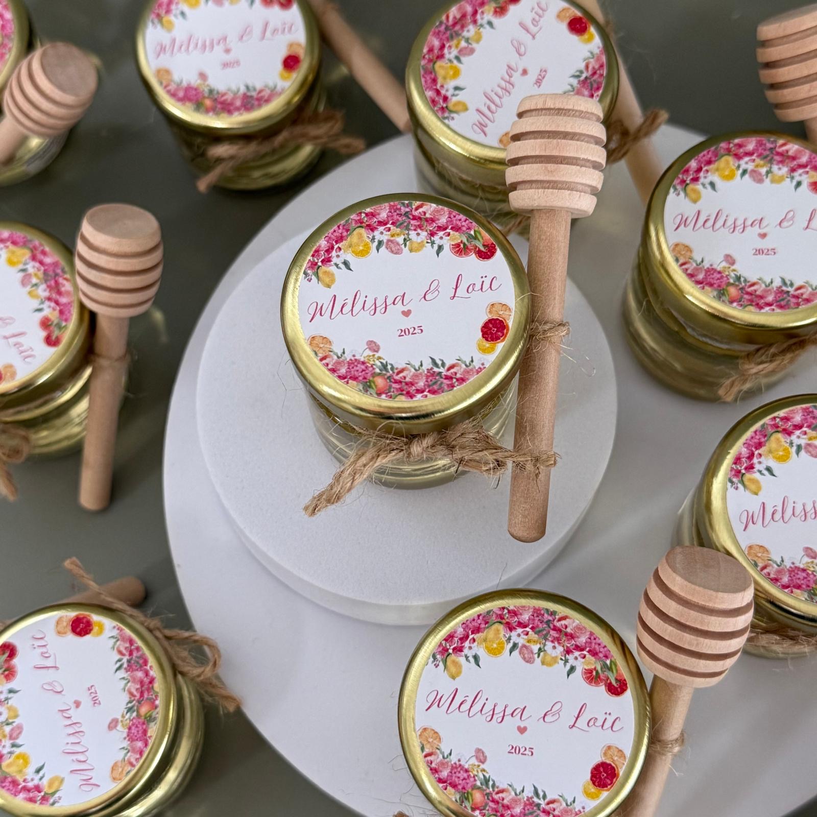 pot de miel personnalisée mariage antibes