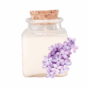 bougie parfumée au lilas
