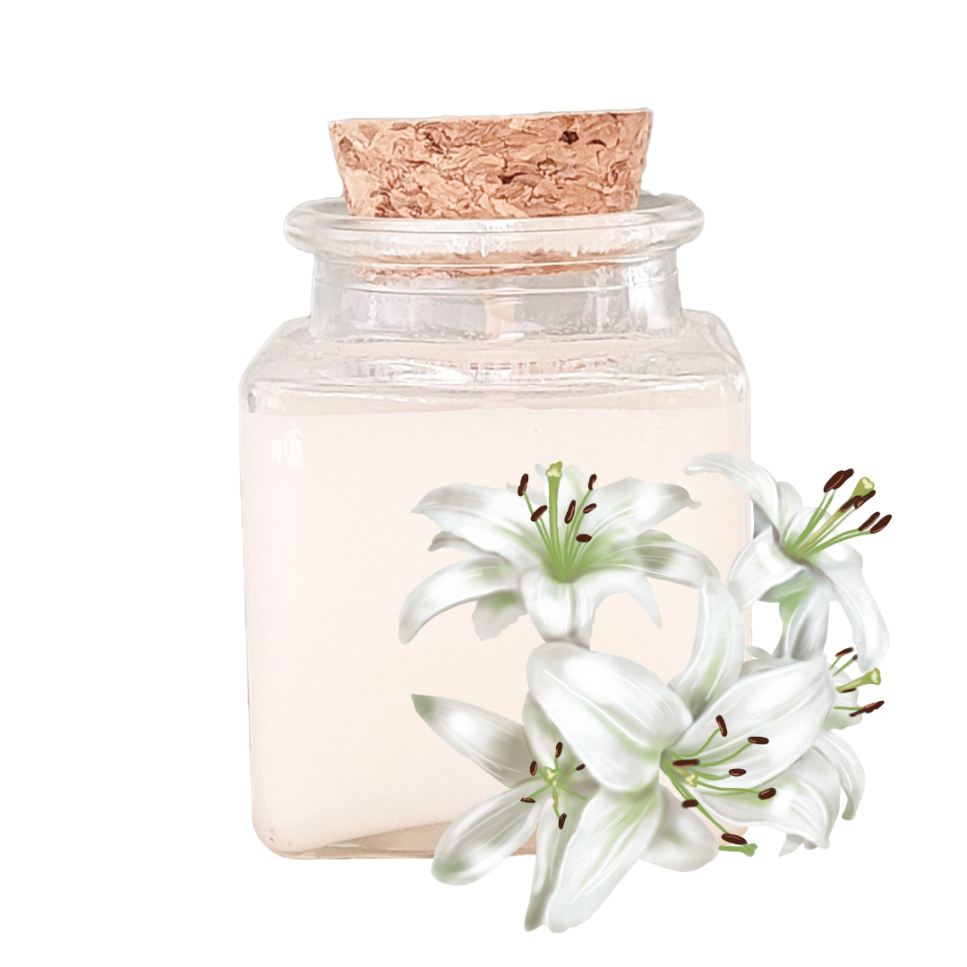 bougie carrée parfum lys