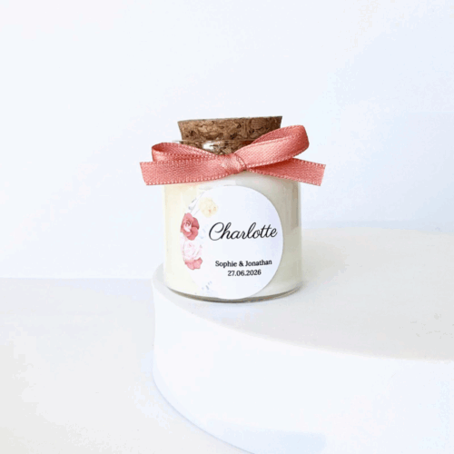 bougie cadeau invité mariage baptême
