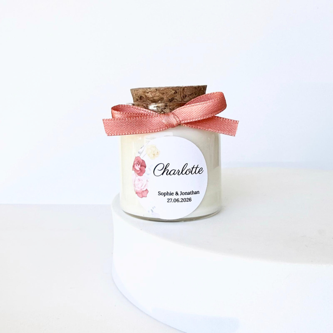 bougie cadeau invité mariage baptême