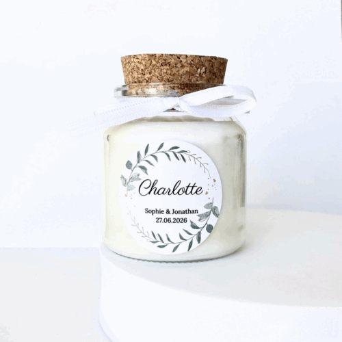 bougie cadeau invité mariage baptême