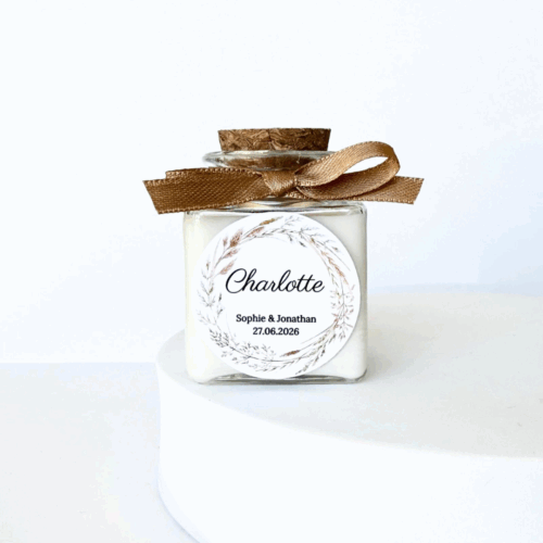 bougie marque place cadeau invité mariage