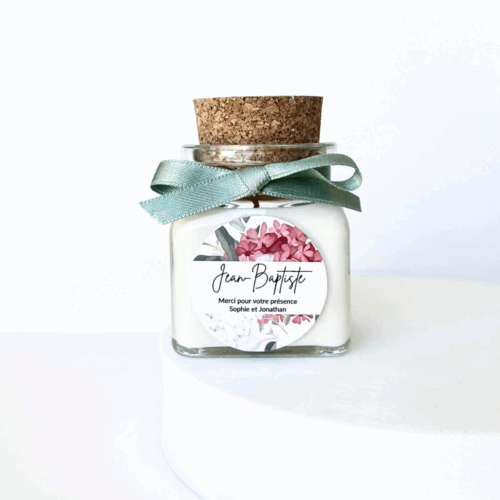 bougie cadeau invité mariage baptême