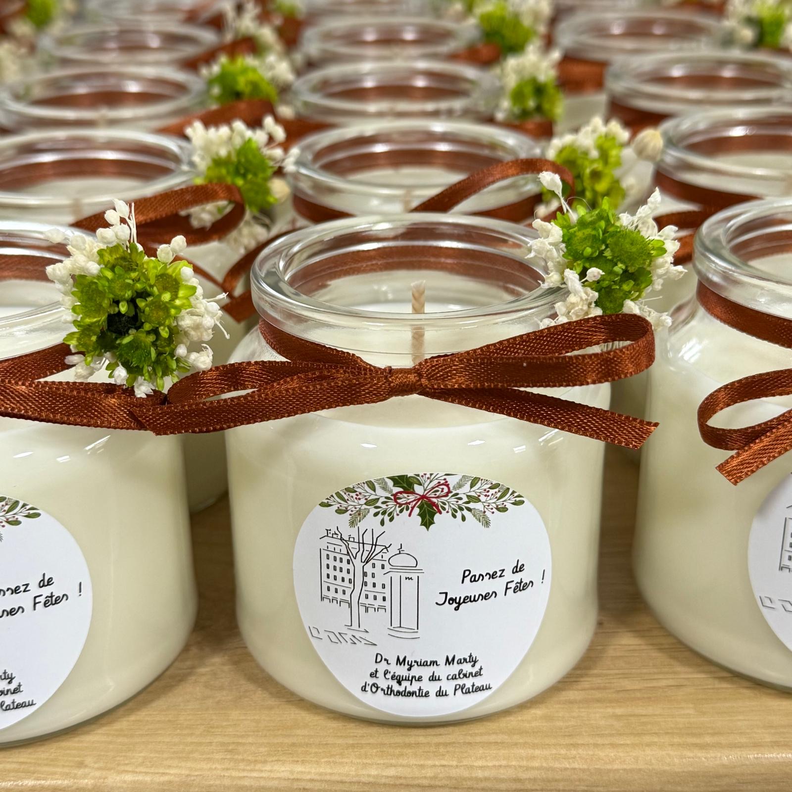 grande bougie de noël à offrir