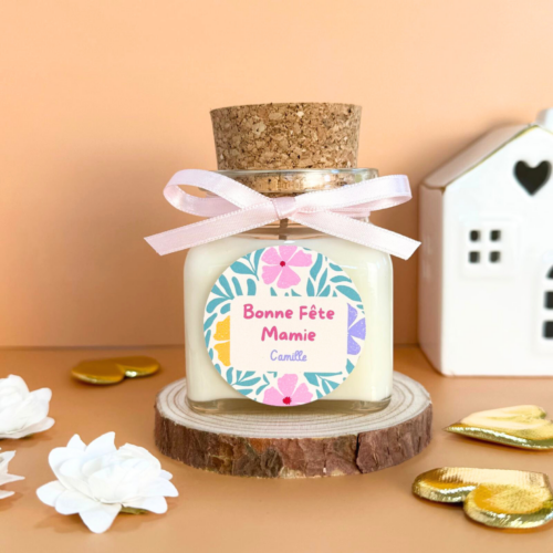 bougie parfumée personnalisable