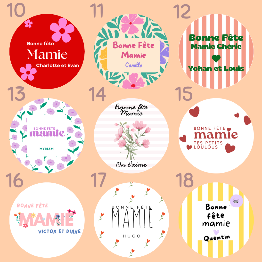 Bougie personnalisée fête des grands-mères 80g COLLECTION 2026 – Image 2