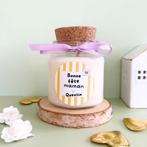 Bougie personnalisée 140 g fête des mères COLLECTION 2026