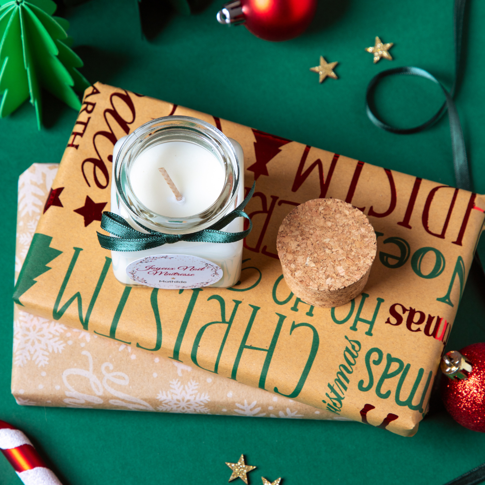 grande bougie cadeau à offrir Noël